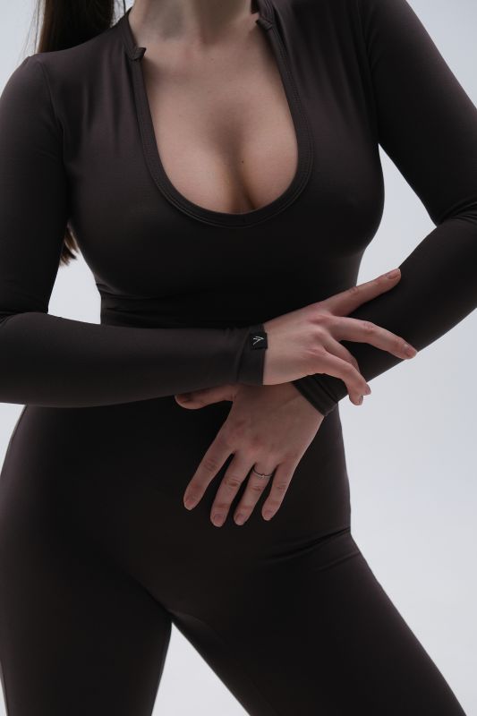 Жіночий подовжений комбінезон з декольте | VV Brand