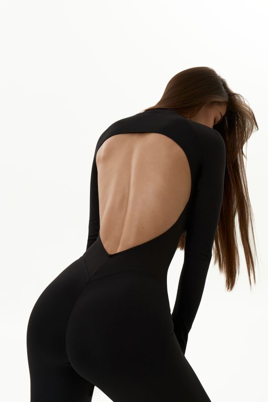 Жіночий комбінезон-легінси на змійці з відкритою спиною | VV Brand